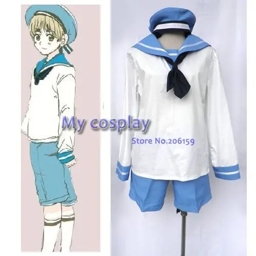 Anime Hetalia Axis Powers N. Italy Sailor Suit Cosplay Costume Sailor Uniform Clothing For Halloween With Navy Hat
Anime Hetalia Axis Powers N. Italy Sailor Suit Cosplay Costume Sailor Uniform Clothing For Halloween With Navy Hat