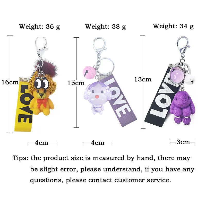 New cute resin acrylic animal bear, puppy, rabbit, color ribbon with bell cute temperament key ring pendant bag car pendant
New cute resin acrylic animal bear, puppy, rabbit, color ribbon with bell cute temperament key ring pendant bag car pendant