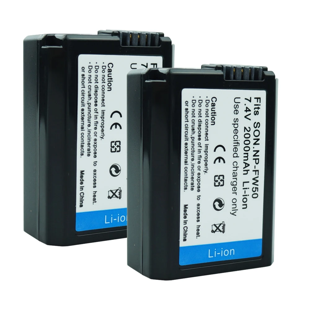 2* 2000mAh NP-FW50 bateria NP FW50 Camera Battery for Sony Alpha a6500 a6300 a6000 a5000 NEX-3 a7 7R a7R a7II NEX-3 NEX-3N NEX-5
2* 2000mAh NP-FW50 bateria NP FW50 Camera Battery for Sony Alpha a6500 a6300 a6000 a5000 NEX-3 a7 7R a7R a7II NEX-3 NEX-3N NEX-5