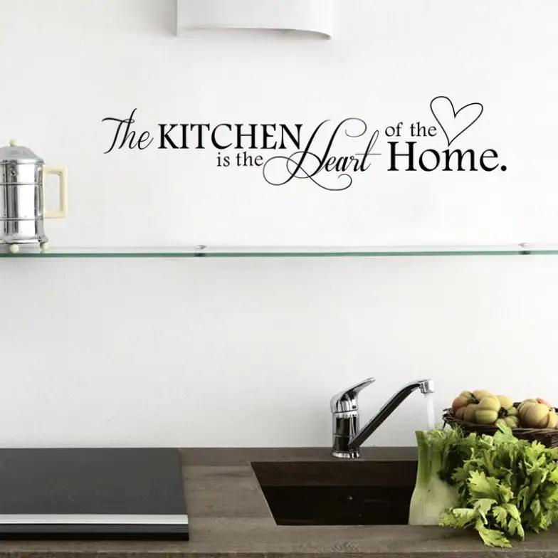 New Kitchen is Heart of the Home Letter Pattern Wall Sticker PVC Removable Home Decor DIY wall art MURAL
New Kitchen is Heart of the Home Letter Pattern Wall Sticker PVC Removable Home Decor DIY wall art MURAL