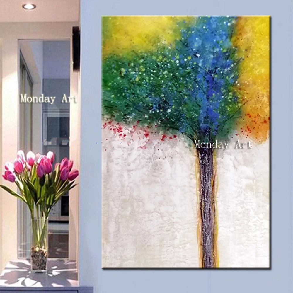 Handpainted classical Landscape Oil Painting on Canvas Large tree Handmade Colorful Tree Painting Modern Home Decor Wall poster
Handpainted classical Landscape Oil Painting on Canvas Large tree Handmade Colorful Tree Painting Modern Home Decor Wall poster