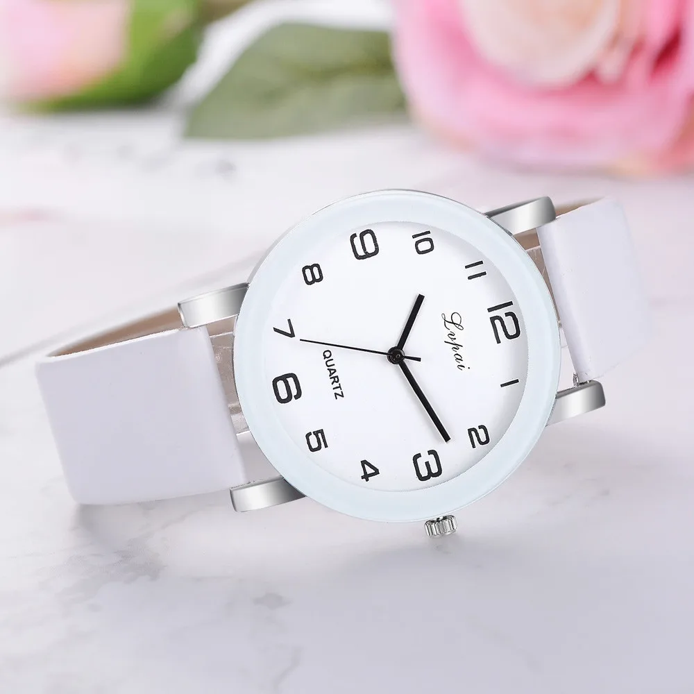 Lvpai 2019 Женские повседневные кварцевые часы с кожаным ремешком аналоговые