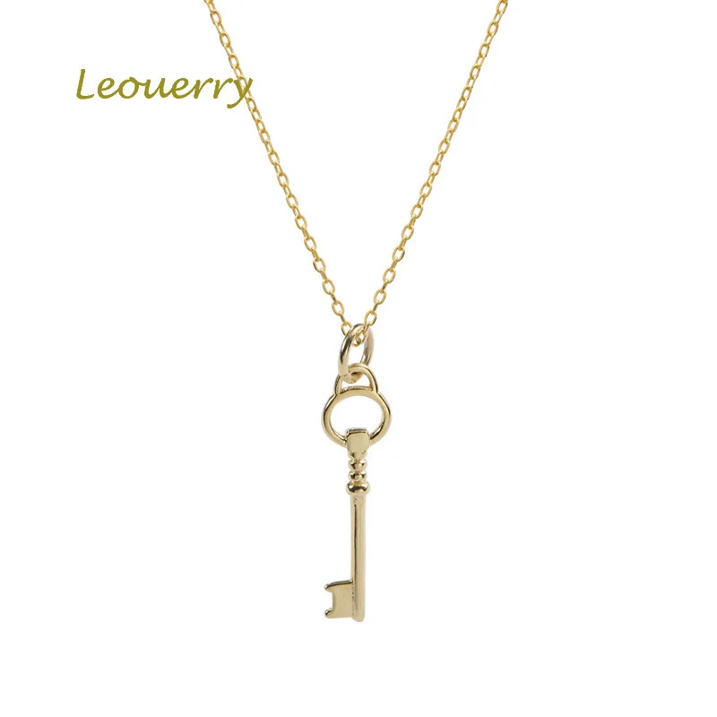 Leouerry 925 Sterling Silver Gold Key Pendant Necklace Clavicle Chain Necklace for Women Valentine's Day Gift Jewelry
Leouerry 925 Sterling Silver Gold Key Pendant Necklace Clavicle Chain Necklace for Women Valentine's Day Gift Jewelry