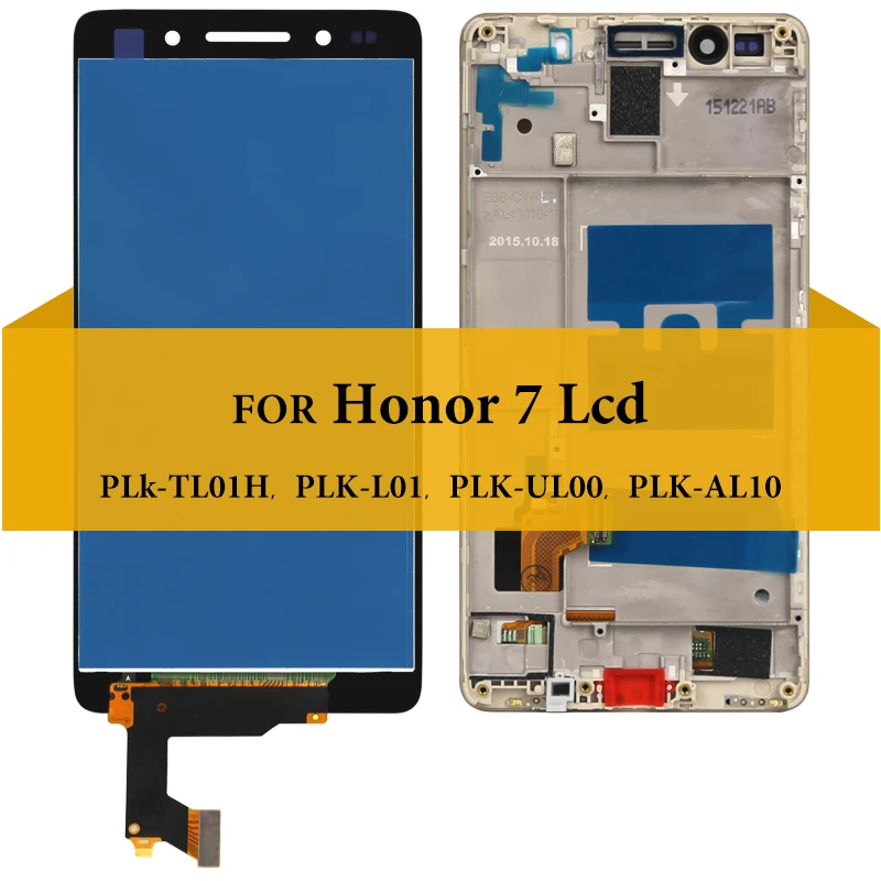 Для Huawei Honor 7 LCD PLK TL01H L01 UL00 сенсорный экран сборка дисплей Замена с бесплатным