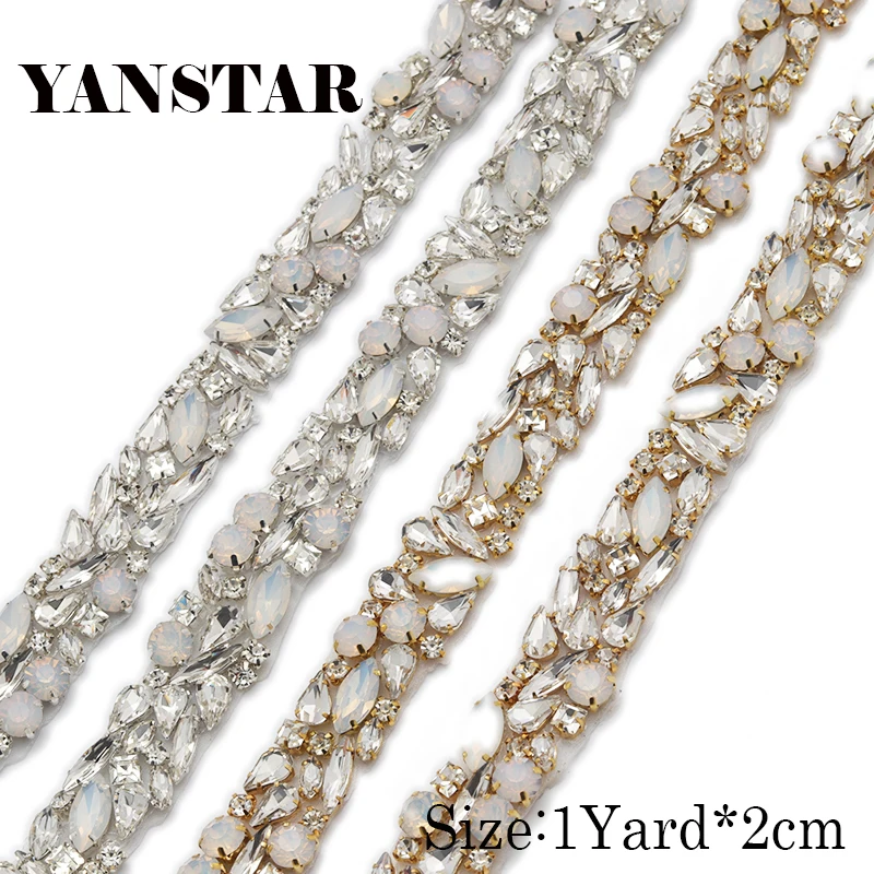 WENXI 10YARDS Wholesale Sparkle Crystal Rhinestone With opal For Wedding Sash Clear Silver Crystal Rhinestone Applique YS920
WENXI 10YARDS Wholesale Sparkle Crystal Rhinestone With opal For Wedding Sash Clear Silver Crystal Rhinestone Applique YS920
