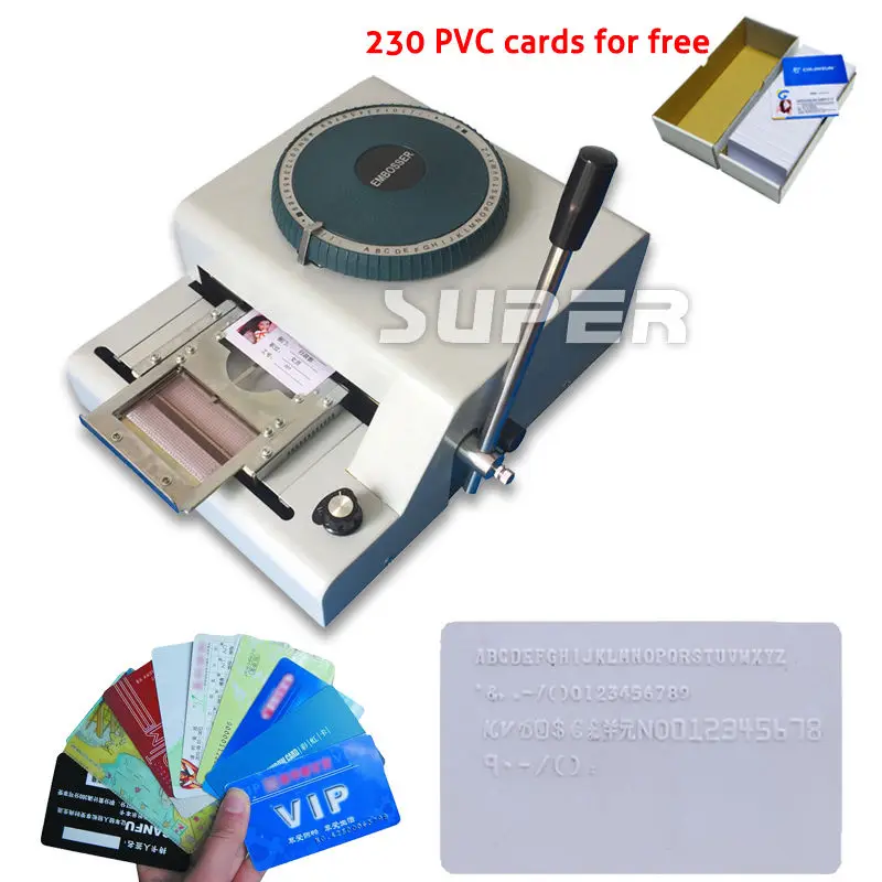 72-Character Manual Stamping Machine for PVC/ID/Credit Card Embosser Code Printer
72-Character Manual Stamping Machine for PVC/ID/Credit Card Embosser Code Printer