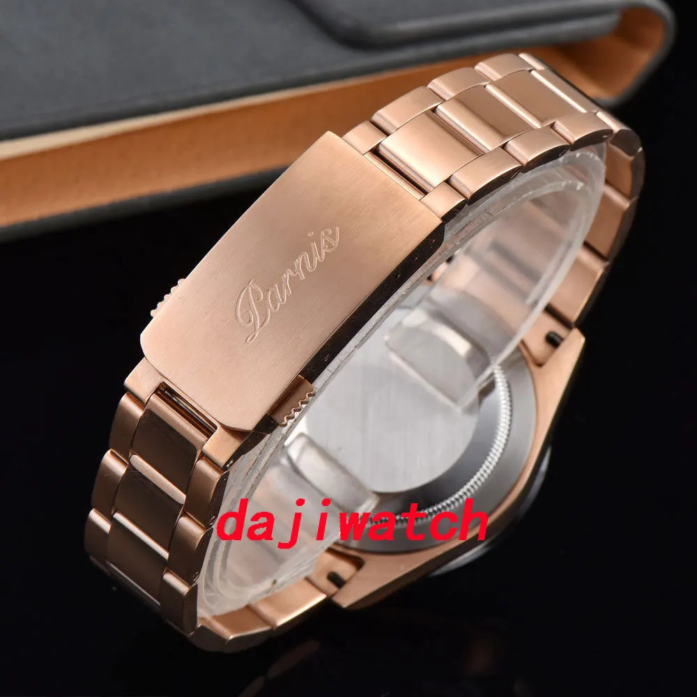 39mm PARNIS sapphire Crystal rose golden full Chronograph quartz mens watch
39mm PARNIS sapphire Crystal rose golden full Chronograph quartz mens watch