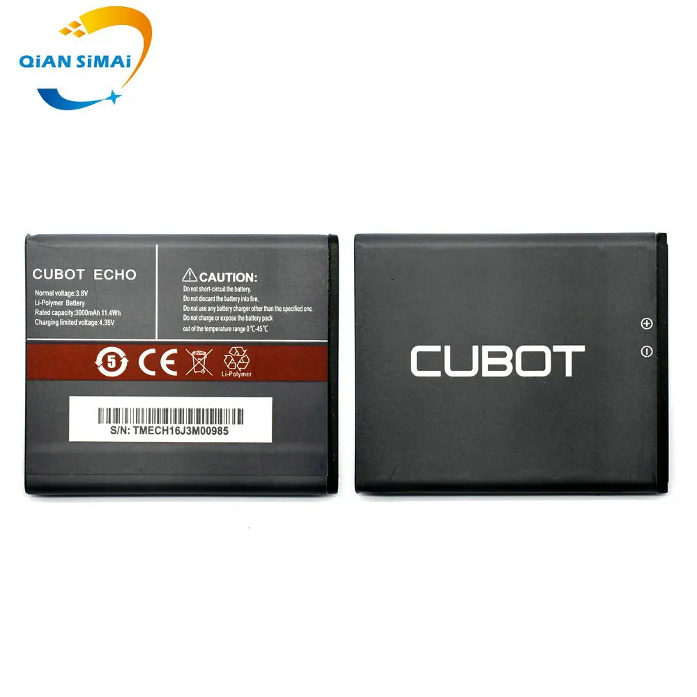 QiAN SiMAi 1Pcs High Quality New Original CUBOT ECHO Battery for CUBOT ECHO Mobile Phone in stock + Track Code
QiAN SiMAi 1Pcs High Quality New Original CUBOT ECHO Battery for CUBOT ECHO Mobile Phone in stock + Track Code