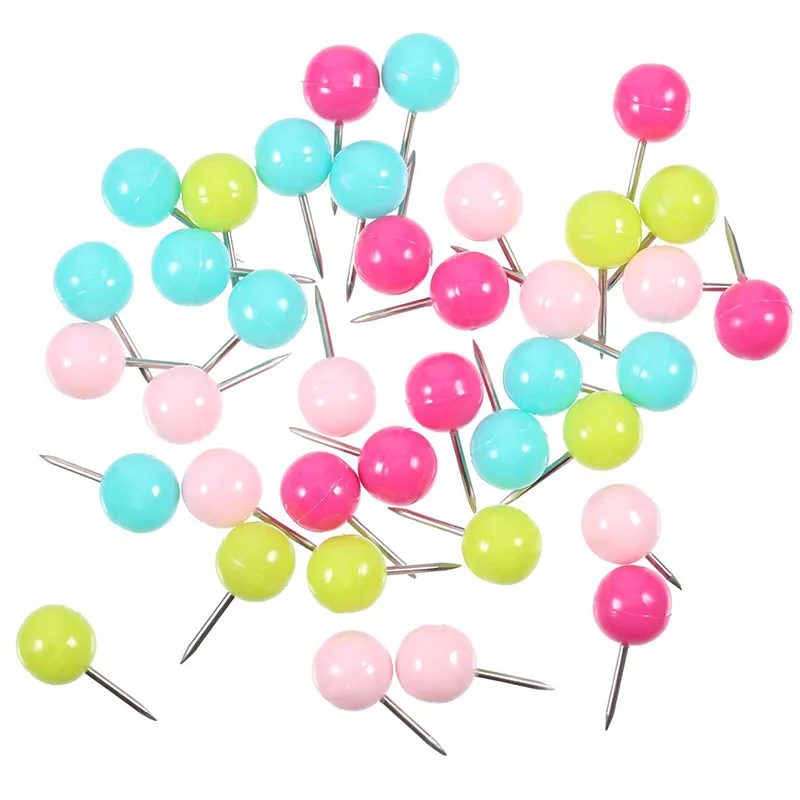 Practical DIY Handcraft Decoration Fixed Pins Beautiful Candy Colour Thumbtacks Pellet Ball PushPins Accessories 100pcs
Practical DIY Handcraft Decoration Fixed Pins Beautiful Candy Colour Thumbtacks Pellet Ball PushPins Accessories 100pcs