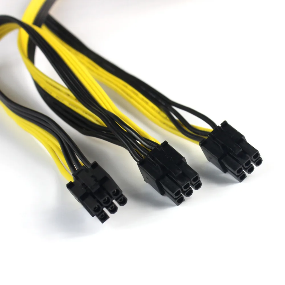 PCI-E PCIe PCI Express 6Pin male to Dual Double 2-Port 6Pin Male Adapter GPU Video Card Power Cable 18AWG F21516
PCI-E PCIe PCI Express 6Pin male to Dual Double 2-Port 6Pin Male Adapter GPU Video Card Power Cable 18AWG F21516