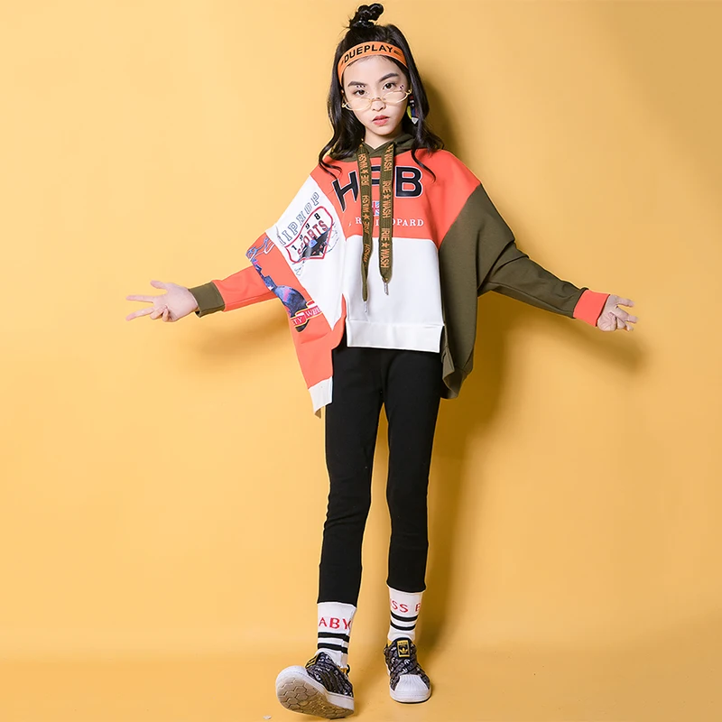 Jazz Dance Costumes For Girls Black Trousers With Hooded Top Kid Hip Hop Dancing Clothes Street Dancewear Stage Outfits DNV10623
Jazz Dance Costumes For Girls Black Trousers With Hooded Top Kid Hip Hop Dancing Clothes Street Dancewear Stage Outfits DNV10623