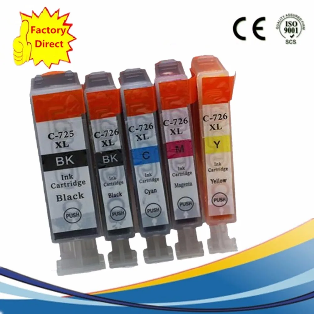 

PGI725 PGI 725 CLI-726 PGI-725 PGI-725XL Ink Cartridges Replacement For Pixma MX-886 MX-897 MG 6270 8170 8270 MX 886