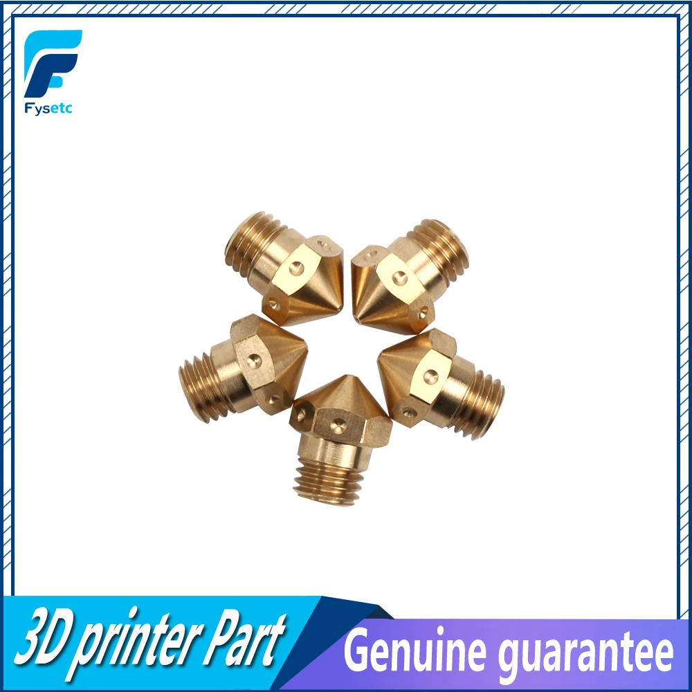 5pcs MK10 Nozzle For Hotend Kit Mk10 Brass Nozzle M7 3D Printer Brass MK10 Nozzle 3D Printer Parts
5pcs MK10 Nozzle For Hotend Kit Mk10 Brass Nozzle M7 3D Printer Brass MK10 Nozzle 3D Printer Parts