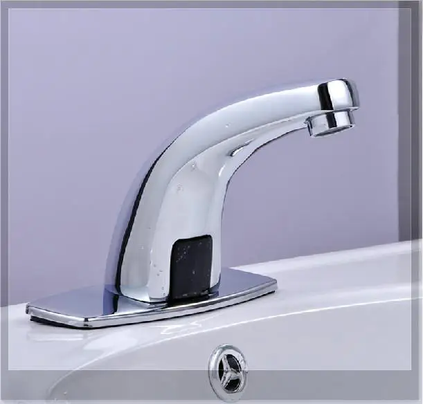 Bathroom Basin Auto Water Mixer Brass Chrome Touchless Electronic Sensor Automatic Faucet deck mounted bathroom taps emergi | Канцтовары
