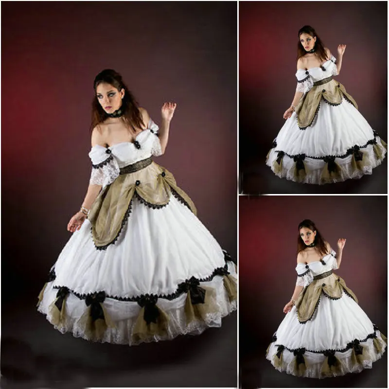 Victorian Corset Gothic/Civil War Southern Belle Ball Gown Dress Halloween dresses US 4-16 R-717
Victorian Corset Gothic/Civil War Southern Belle Ball Gown Dress Halloween dresses US 4-16 R-717