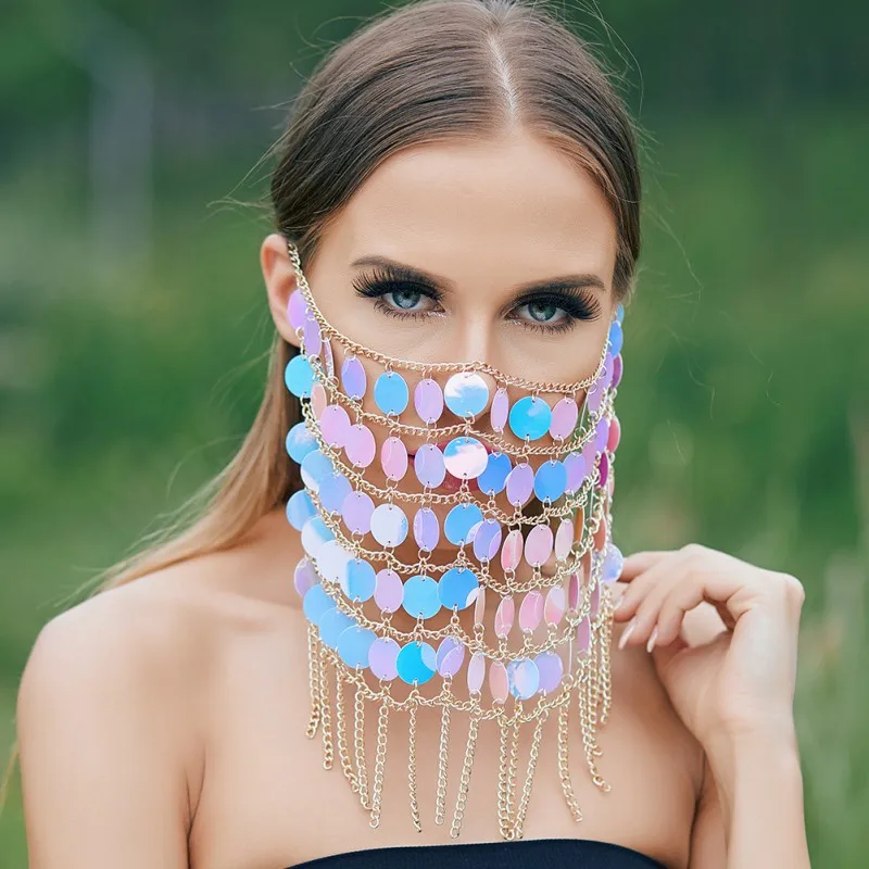 Novelty Women Masks Ladies Masquerades Costumes Wafer Tassel for Ballroom Party Stage Performance Belly Dancing
Novelty Women Masks Ladies Masquerades Costumes Wafer Tassel for Ballroom Party Stage Performance Belly Dancing