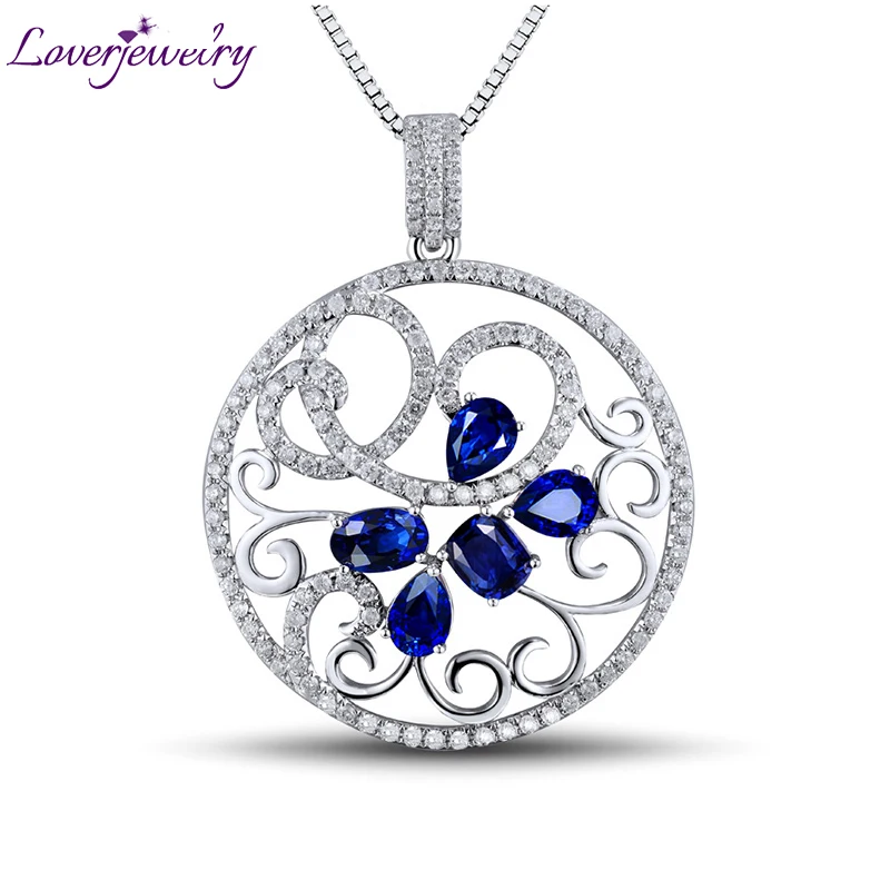 LOVERJEWELRY подвески для женщин голубой сапфир алмазный кулон чистое 18K Белое Золото 2.44ct драгоценные камни цветок кулон ожерелье для женщин
LOVERJEWELRY подвески для женщин голубой сапфир алмазный кулон чистое 18K Белое Золото 2.44ct драгоценные камни цветок кулон ожерелье для женщин