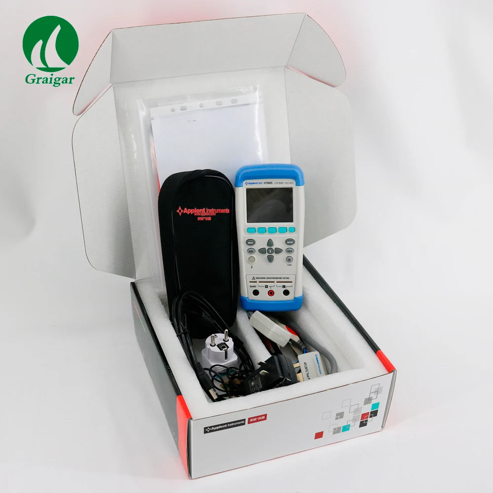 New AT826 Digital LCR Meteter Accuracy 0.2 Signal Level 0.6Vrms Electric Bridge Touchscreen TFT-LCD
New AT826 Digital LCR Meteter Accuracy 0.2 Signal Level 0.6Vrms Electric Bridge Touchscreen TFT-LCD