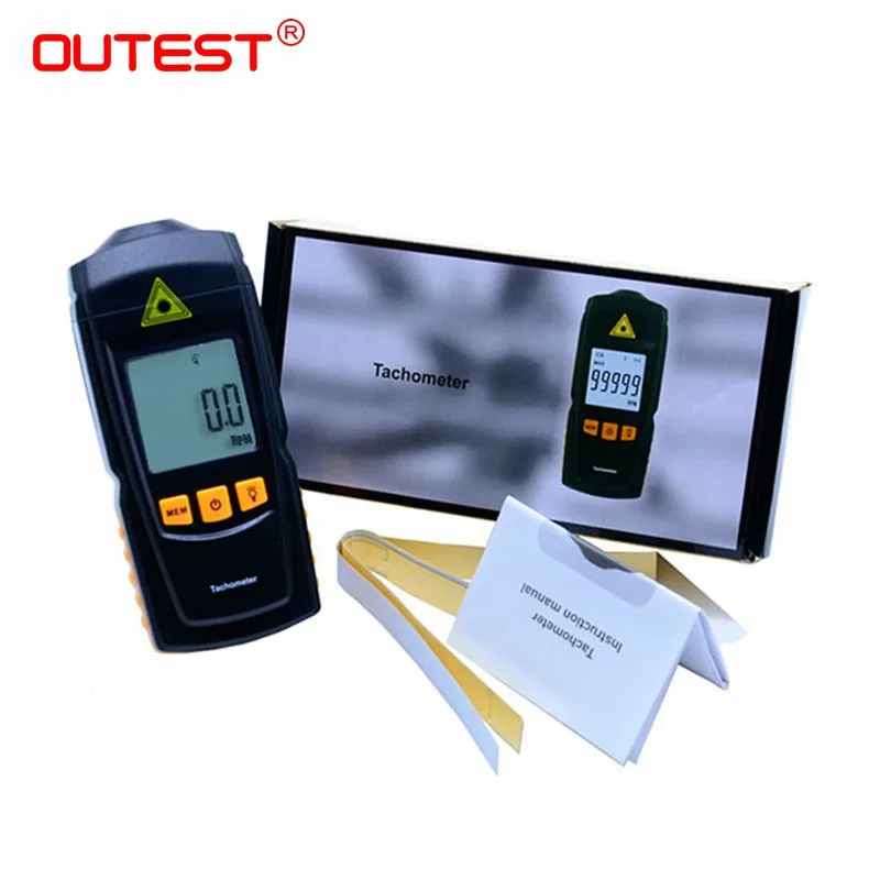 OUTEST Digital Tachometer led Digital Rotation Speed Digital Tachometer Measuring Tester GM8905 2.5~99999 rpm
OUTEST Digital Tachometer led Digital Rotation Speed Digital Tachometer Measuring Tester GM8905 2.5~99999 rpm