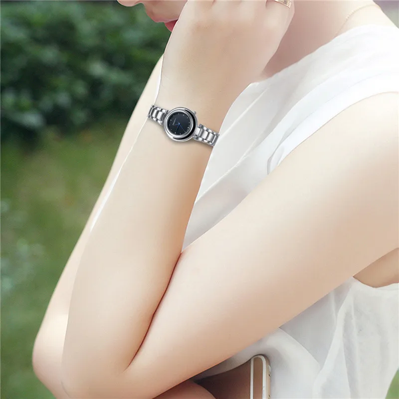 Lancardo Japan Movt Brand Fashion Silver Casual Quartz Watch Women Metal Alloy Dress Rhinestone Watches Relogio Feminino Clock | Наручные