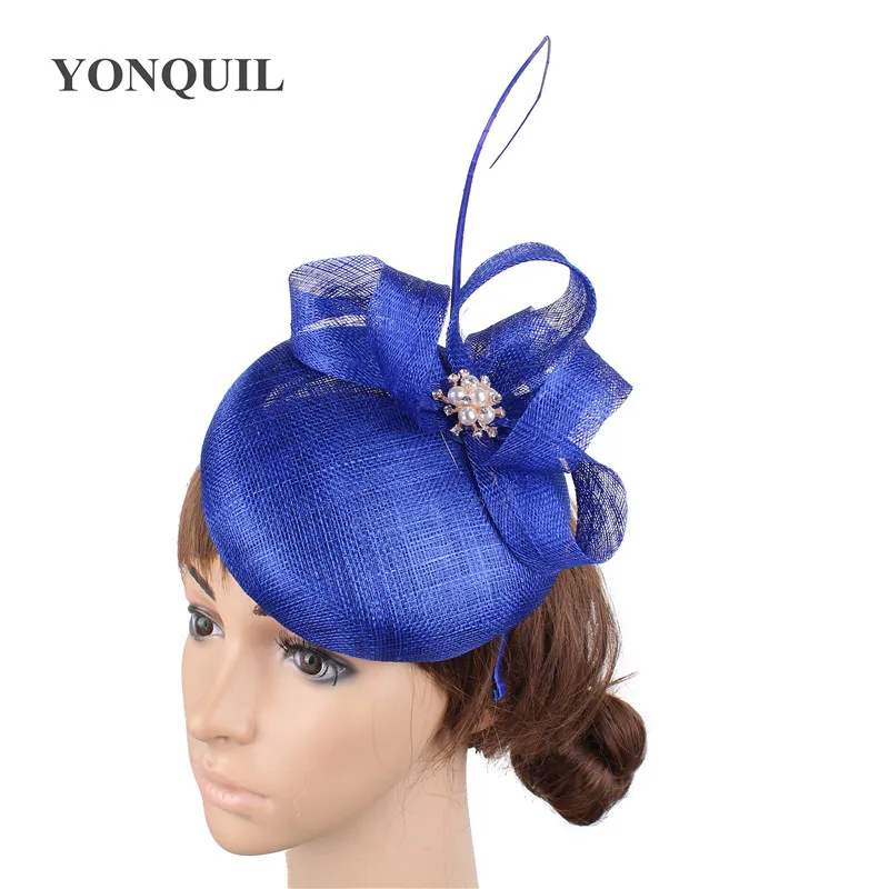 Royal Blue Sinamay Women Headpiece Wedding Fascinators Bridal Elegant Party Married Hair Headwear Accessories With Hair Clips
Royal Blue Sinamay Women Headpiece Wedding Fascinators Bridal Elegant Party Married Hair Headwear Accessories With Hair Clips