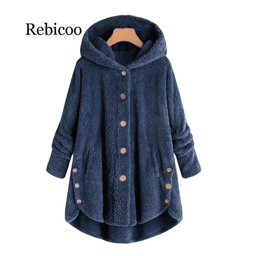 Rebicoo women's European and American plush shirt irregular jacket winter warm hoodie button loose 2019 ladies jacket
Rebicoo women's European and American plush shirt irregular jacket winter warm hoodie button loose 2019 ladies jacket