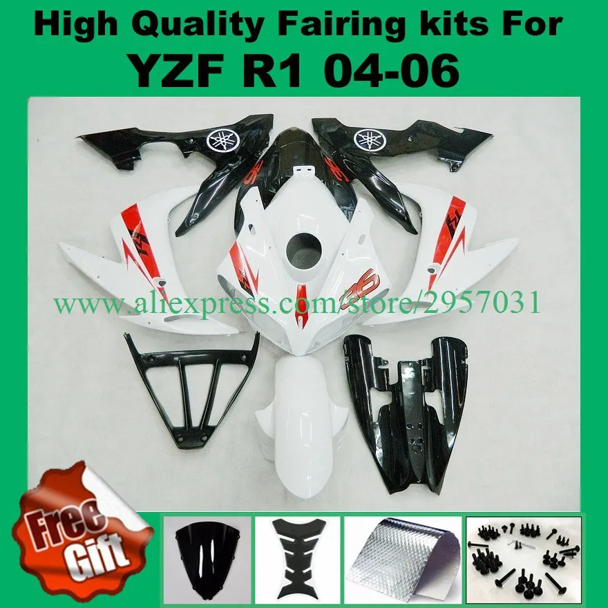 Free screws+gifts For Yamaha R1 2004 05 06 ABS Fairing 04 2005 2006 YZF R1 Full Fairings Kits Injection Mold White 36
Free screws+gifts For Yamaha R1 2004 05 06 ABS Fairing 04 2005 2006 YZF R1 Full Fairings Kits Injection Mold White 36