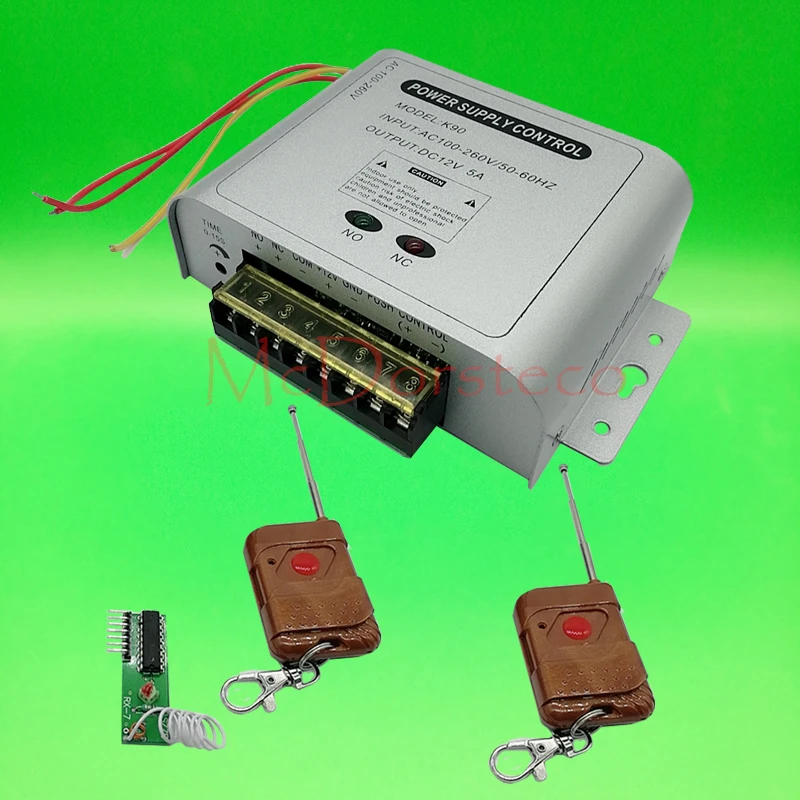 12V5A блок питания трансформатора управления доступом для контроля доступа с 2 беспроводными пультами дистанционного управления
12V5A блок питания трансформатора управления доступом для контроля доступа с 2 беспроводными пультами дистанционного управления