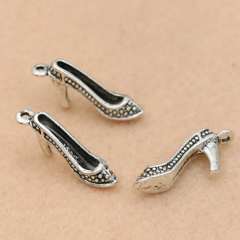 10Pcs Tibetan Silver Plated High Heeled Shoes Charms Pendants Jewelry Craft Diy Handmade 5x24mm
10Pcs Tibetan Silver Plated High Heeled Shoes Charms Pendants Jewelry Craft Diy Handmade 5x24mm