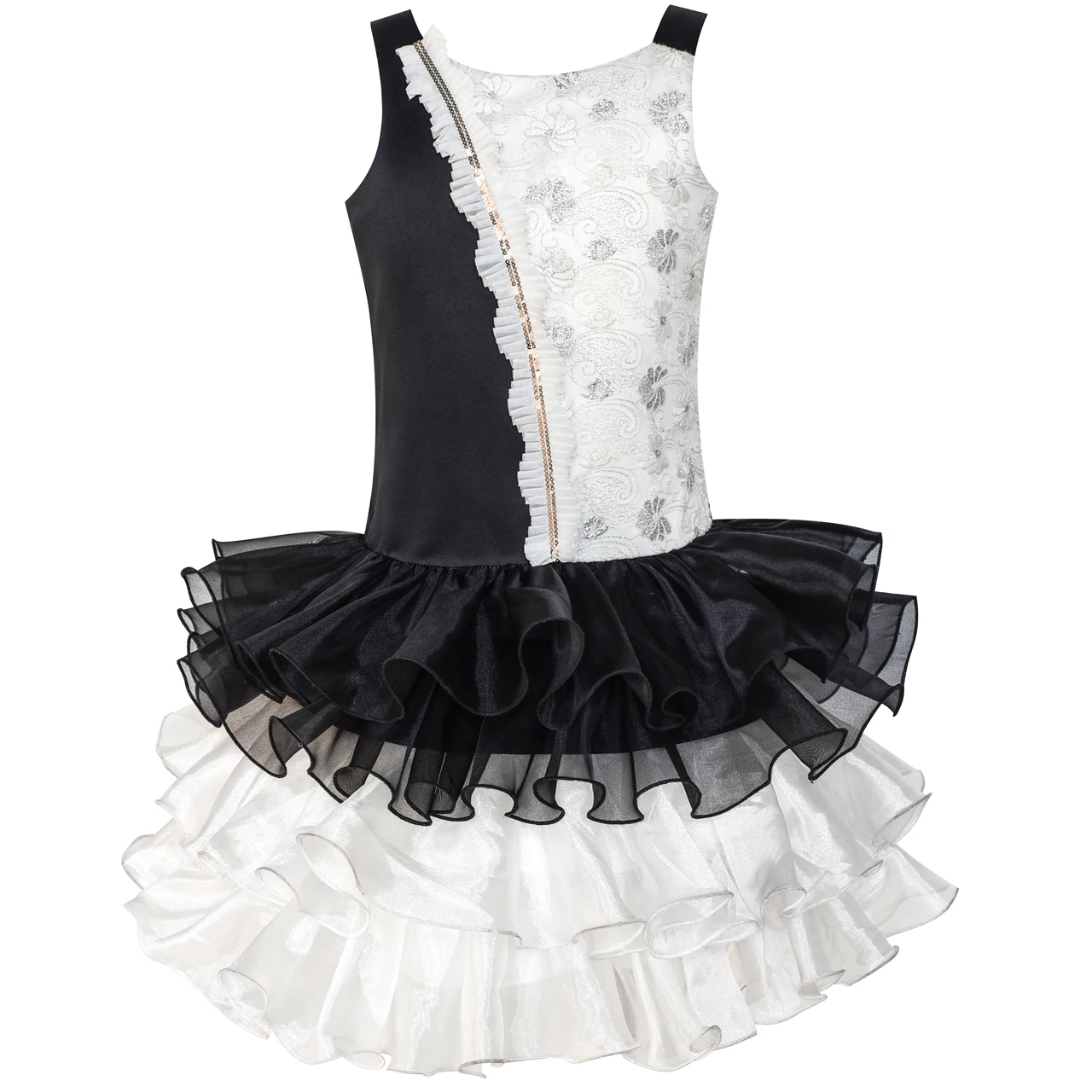 Girls Dress Black White Color Contrast Tutu Dancing Dress 2020 Summer Princess Wedding Party Dresses Girl Clothes Size 4-8
Girls Dress Black White Color Contrast Tutu Dancing Dress 2020 Summer Princess Wedding Party Dresses Girl Clothes Size 4-8