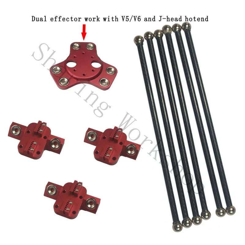 DIY kossel k800 mini 3D printer magnetic dual effector carriage 180mm carbon tube Diagonal push rods kit
DIY kossel k800 mini 3D printer magnetic dual effector carriage 180mm carbon tube Diagonal push rods kit