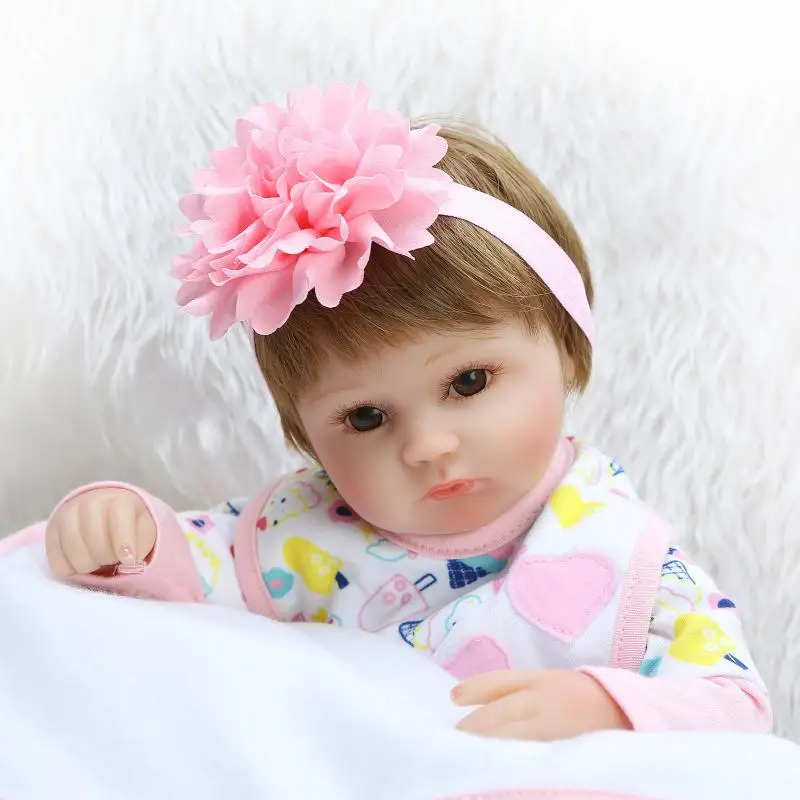 18 дюймов Мягкие силиконовые куклы Reborn реалистичные Новорожденные девочки для