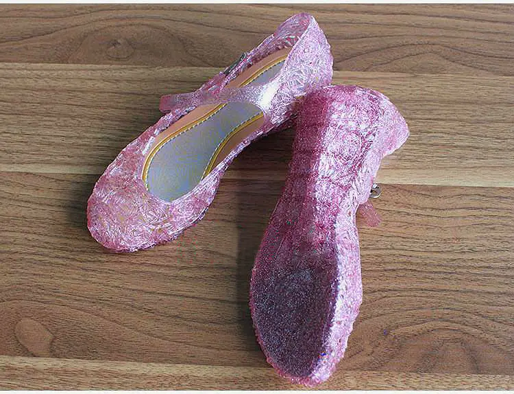 Детские туфли Эльзы обувь принцессы русалки София детские сандалии с вырезами из
