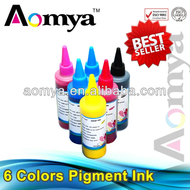 Aomya 600ML Universal Pigment Ink for Epson Inkjet Printers All Models Waterproof Vivid Colors Printing Ink BK C M Y
Aomya 600ML Universal Pigment Ink for Epson Inkjet Printers All Models Waterproof Vivid Colors Printing Ink BK C M Y