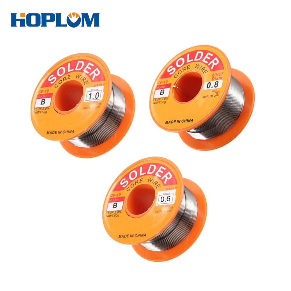 Solder Wire0.6/0.8/1.0MM 63/37 FLUX 2.0% 45FT Tin Lead Tin Wire Melt Rosin Core Solder Soldering Wire Roll Soldering Tools
Solder Wire0.6/0.8/1.0MM 63/37 FLUX 2.0% 45FT Tin Lead Tin Wire Melt Rosin Core Solder Soldering Wire Roll Soldering Tools
