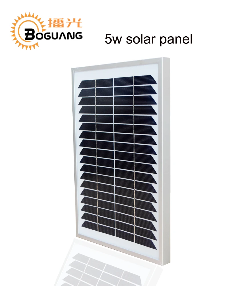 Bogaung 5 Вт монокристаллическая солнечная панель солнечных батарей модуль Китая 12В