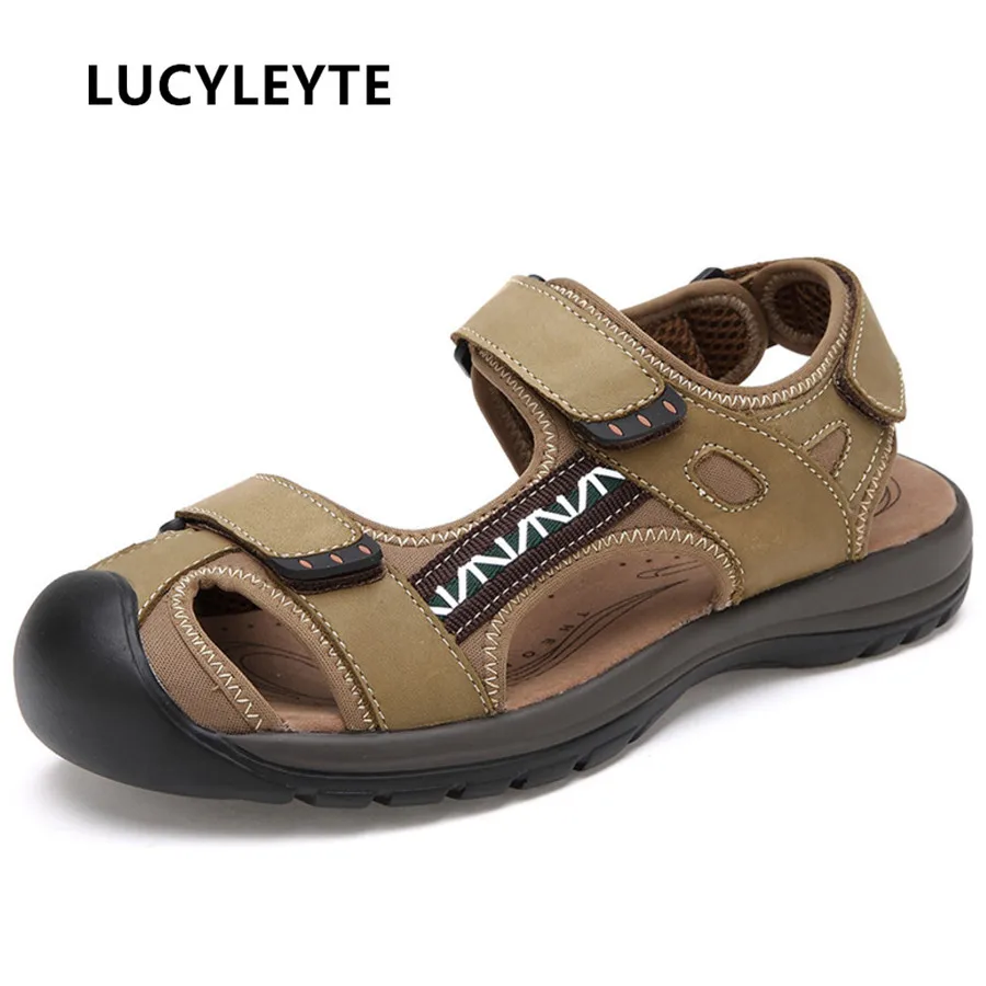 LUCYLEYTE 2018 summer men's breathable baotou outdoor shoes wild outdoor round men's beach shoes
LUCYLEYTE 2018 summer men's breathable baotou outdoor shoes wild outdoor round men's beach shoes