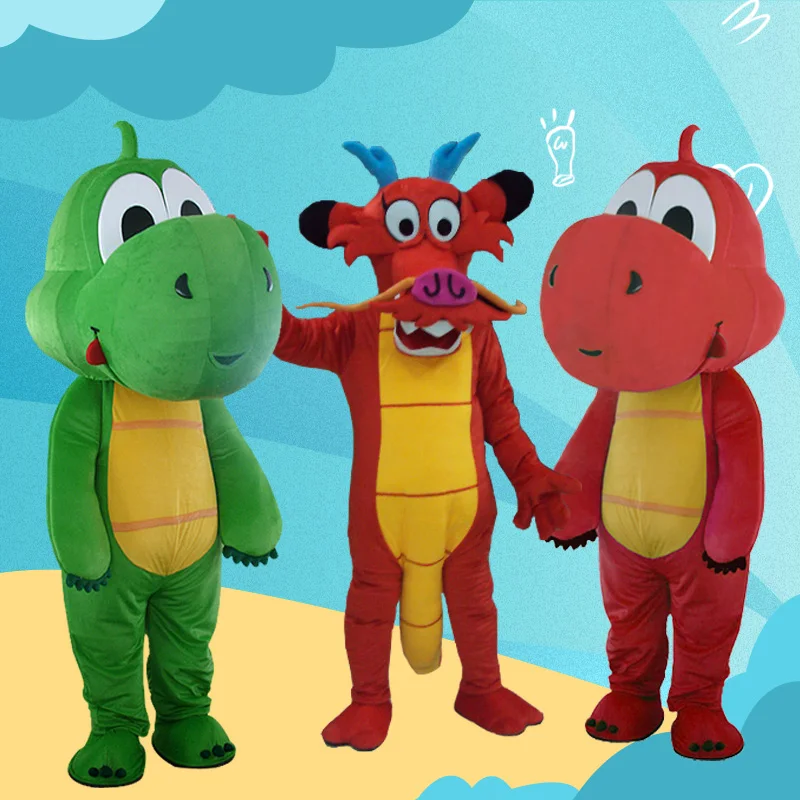 Red Dragon Green Dragon Dinosaur Mascot Costume Fancy Costume Cosplay Mascotte for Adults Gift for Halloween Carnival Party
Red Dragon Green Dragon Dinosaur Mascot Costume Fancy Costume Cosplay Mascotte for Adults Gift for Halloween Carnival Party