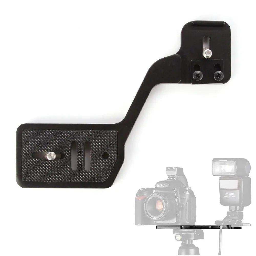 1/4" Screw Dual Flash Bracket Speedlight Camera Holder Adapter for Studio Tripod
1/4" Screw Dual Flash Bracket Speedlight Camera Holder Adapter for Studio Tripod