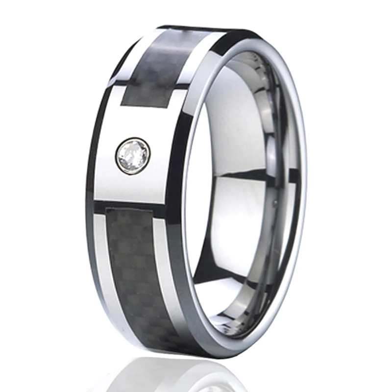 Custom Men's black tungsten carbide ring man jewelry big size wedding couple rings for women 8MM with stones
Custom Men's black tungsten carbide ring man jewelry big size wedding couple rings for women 8MM with stones