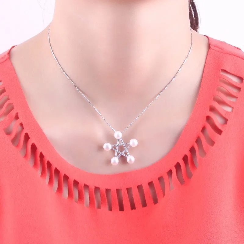 Dainashi Stunning star shape 925 solid sterling silver 5 high quality real pearls pendants with chain fine jewelry for women
Dainashi Stunning star shape 925 solid sterling silver 5 high quality real pearls pendants with chain fine jewelry for women