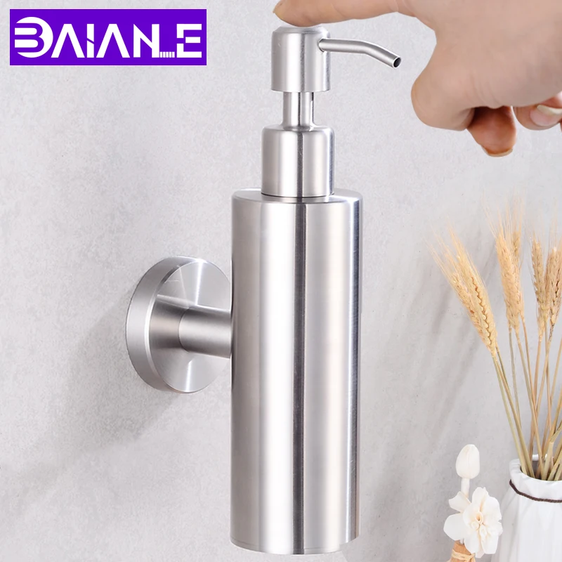 Stainless Steel Hand Liquid Soap Dispenser Wall Mounted Bathroom shower Lotion Pump Bottle kitchen Hotel Foam Soap Dispenser
Stainless Steel Hand Liquid Soap Dispenser Wall Mounted Bathroom shower Lotion Pump Bottle kitchen Hotel Foam Soap Dispenser