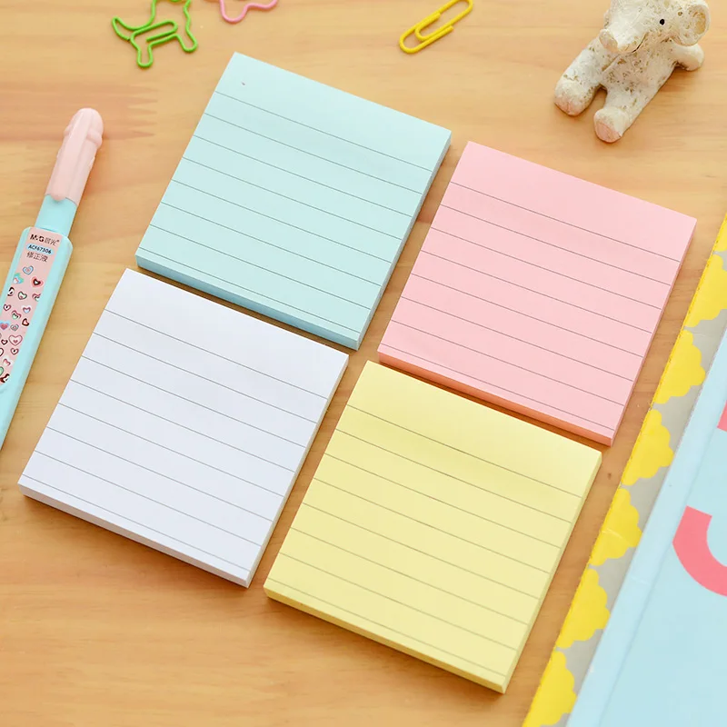 Simple Line Memo Pad Color Sticky Notes 80 Sheets Adhesive Message Paper Planner Diary Stickers Stationery Office School F580
Simple Line Memo Pad Color Sticky Notes 80 Sheets Adhesive Message Paper Planner Diary Stickers Stationery Office School F580