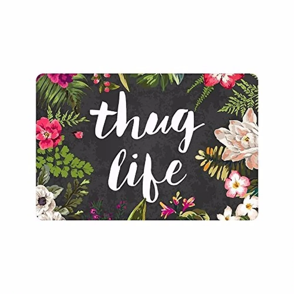 Hi,Doormat Thug Life Flowers Doormat Entrance Mat Rug indoor /Outdoor/Front Door/Bathroom Mats Rubber Non slip 23.6 X 15.7 Inch
Hi,Doormat Thug Life Flowers Doormat Entrance Mat Rug indoor /Outdoor/Front Door/Bathroom Mats Rubber Non slip 23.6 X 15.7 Inch