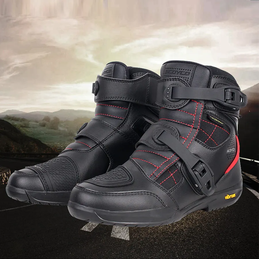 SCOYCO 21 Motorcycle Boots Anti-skip Waterproof High Ankle Boots Shoes MBX/MTB/ATV Protective Speed Riding Boots MT020WP
SCOYCO 21 Motorcycle Boots Anti-skip Waterproof High Ankle Boots Shoes MBX/MTB/ATV Protective Speed Riding Boots MT020WP