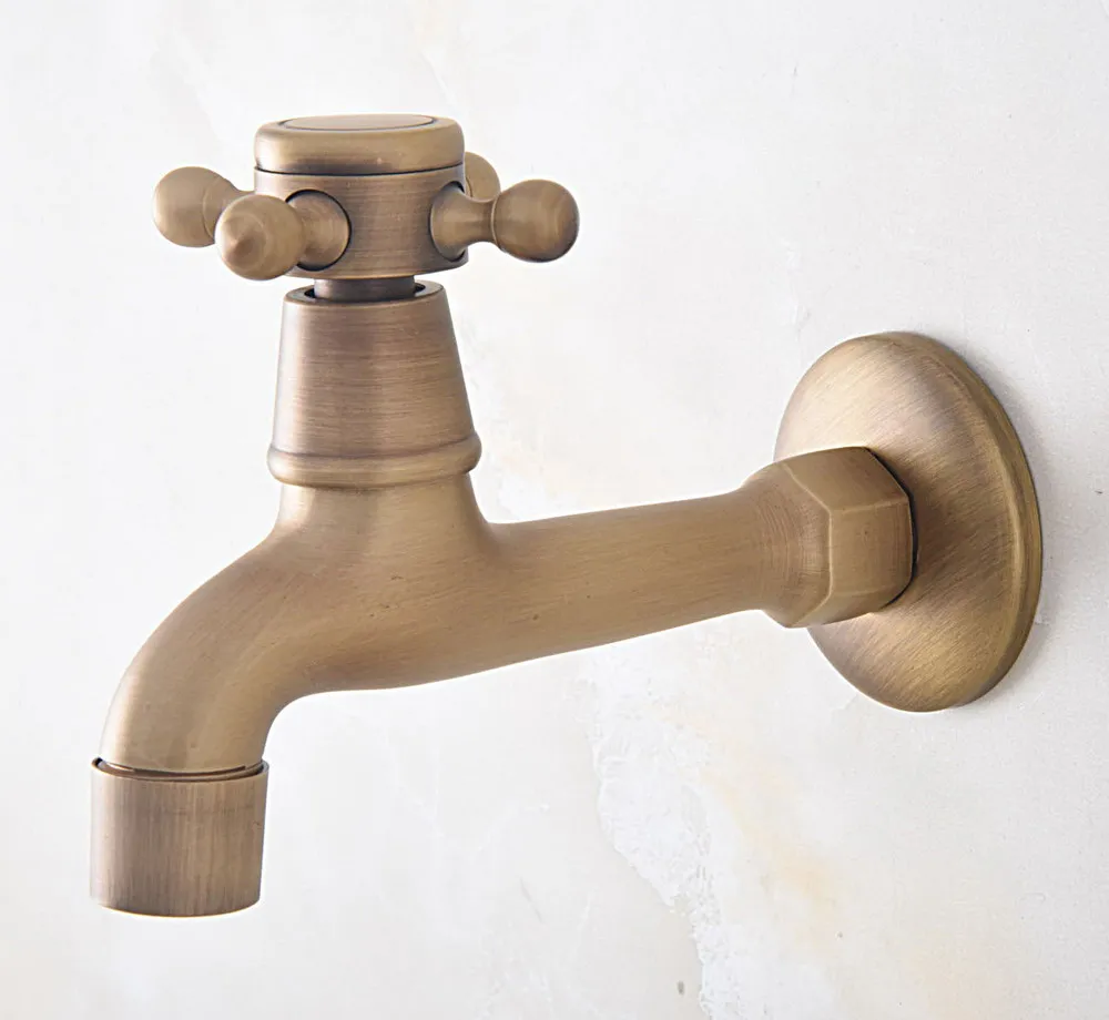 Antique Brass Single Cross Handle Wall Mount Bathroom Mop Pool Faucet /Garden Water Tap / Laundry Sink Water Taps mav315
Antique Brass Single Cross Handle Wall Mount Bathroom Mop Pool Faucet /Garden Water Tap / Laundry Sink Water Taps mav315