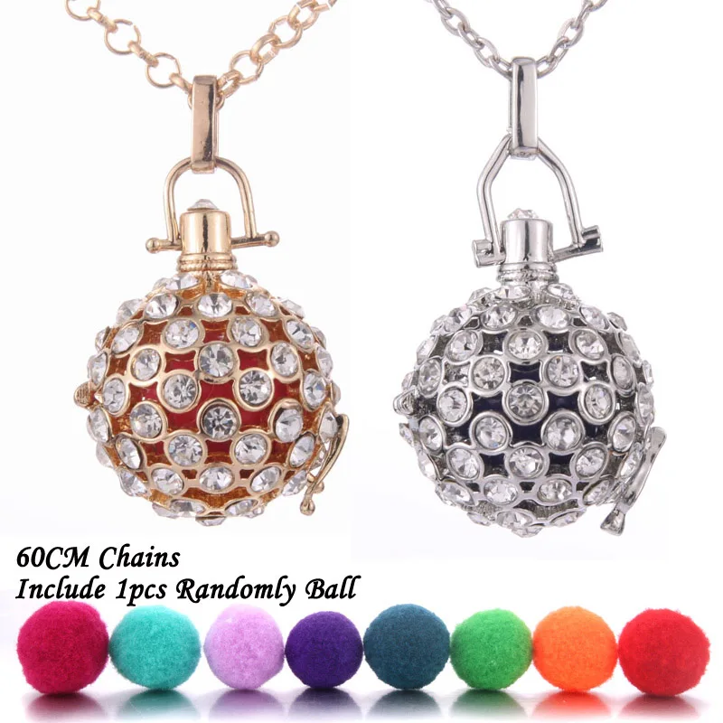 Rhinestone Mexico Ball Aromatherapy Jewelry Essential Oil Diffuser Necklace Pregnancy Lockets Pendant Necklace Pregnancy Balls
Rhinestone Mexico Ball Aromatherapy Jewelry Essential Oil Diffuser Necklace Pregnancy Lockets Pendant Necklace Pregnancy Balls
