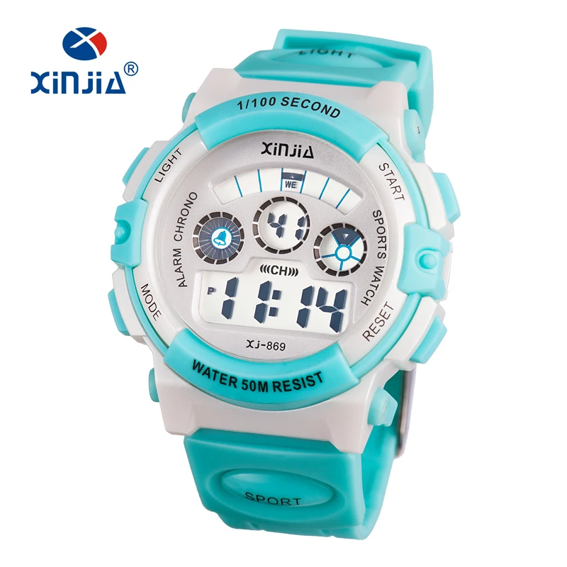 New XINJIA Fashion Studetn LED Dgital Sport Watch For Children Casual Woment Men Super 50M Waterproof Boy Girl Swimming Shock
New XINJIA Fashion Studetn LED Dgital Sport Watch For Children Casual Woment Men Super 50M Waterproof Boy Girl Swimming Shock