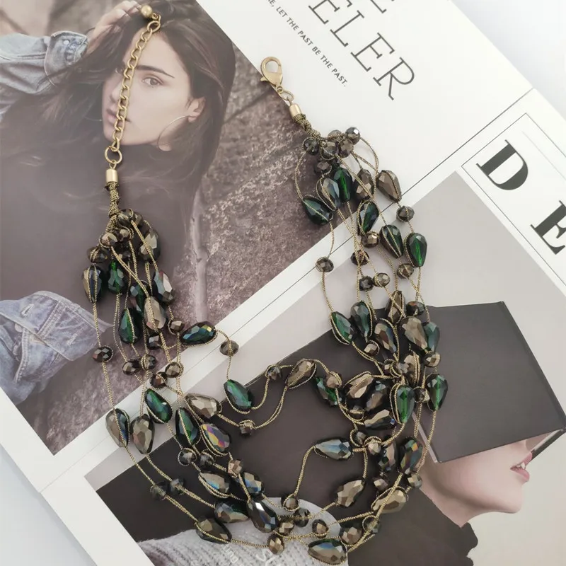 2019 European New Style Green Water Drop Glass Beads Torques Necklace for Women Lady Girls Payty Necklace Jewelry Dropshipping
2019 European New Style Green Water Drop Glass Beads Torques Necklace for Women Lady Girls Payty Necklace Jewelry Dropshipping