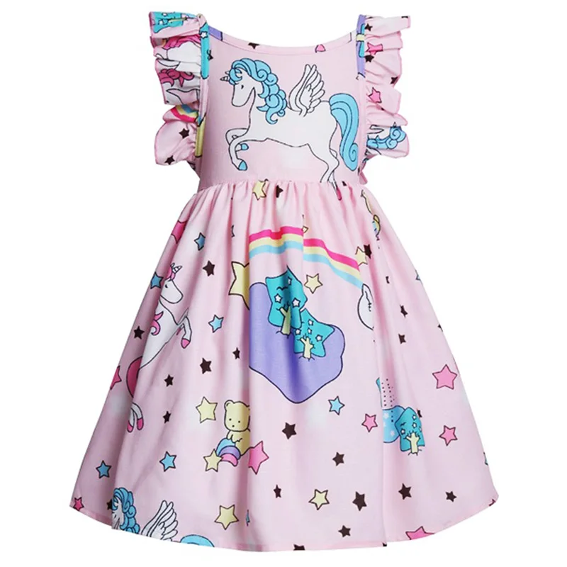2018 New Unicorn Printing Dress Baby Girls Sleeveless Princess Dress Children Summer Cute Sundress Kids Birthday Party Vestidos
2018 New Unicorn Printing Dress Baby Girls Sleeveless Princess Dress Children Summer Cute Sundress Kids Birthday Party Vestidos